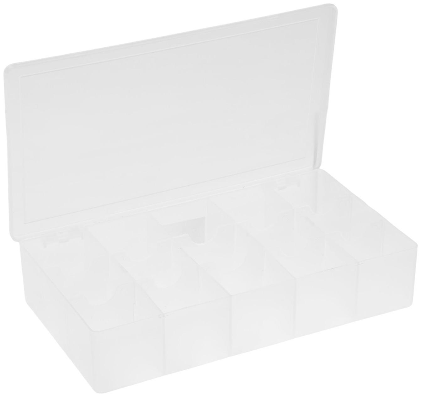 Органайзер с защелкой ТУНДРА, 15 отделений для крепежа, 280×165×56 мм