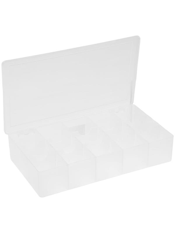 Органайзер с защелкой ТУНДРА, 15 отделений для крепежа, 280×165×56 мм