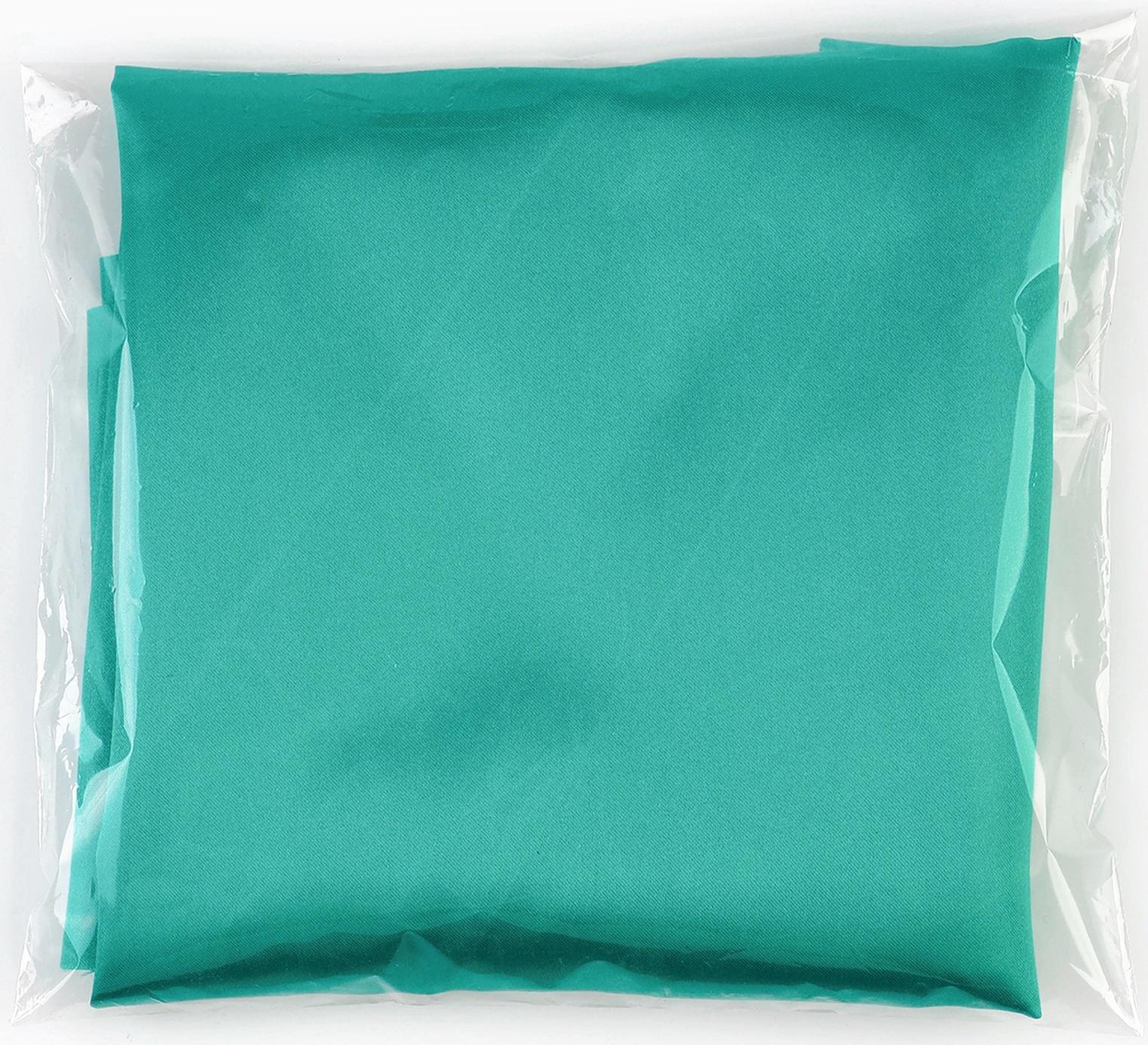 Ткань для рукоделия, атлас, лоскут зелёный 50 × 75 см