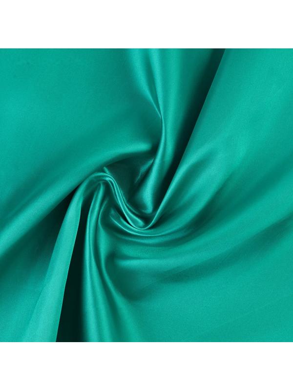 Ткань для рукоделия, атлас, лоскут зелёный 50 × 75 см