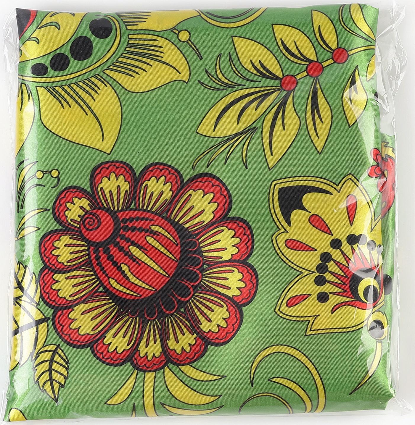 Ткань для рукоделия, атлас, хохлома, лоскут 100 × 150 см