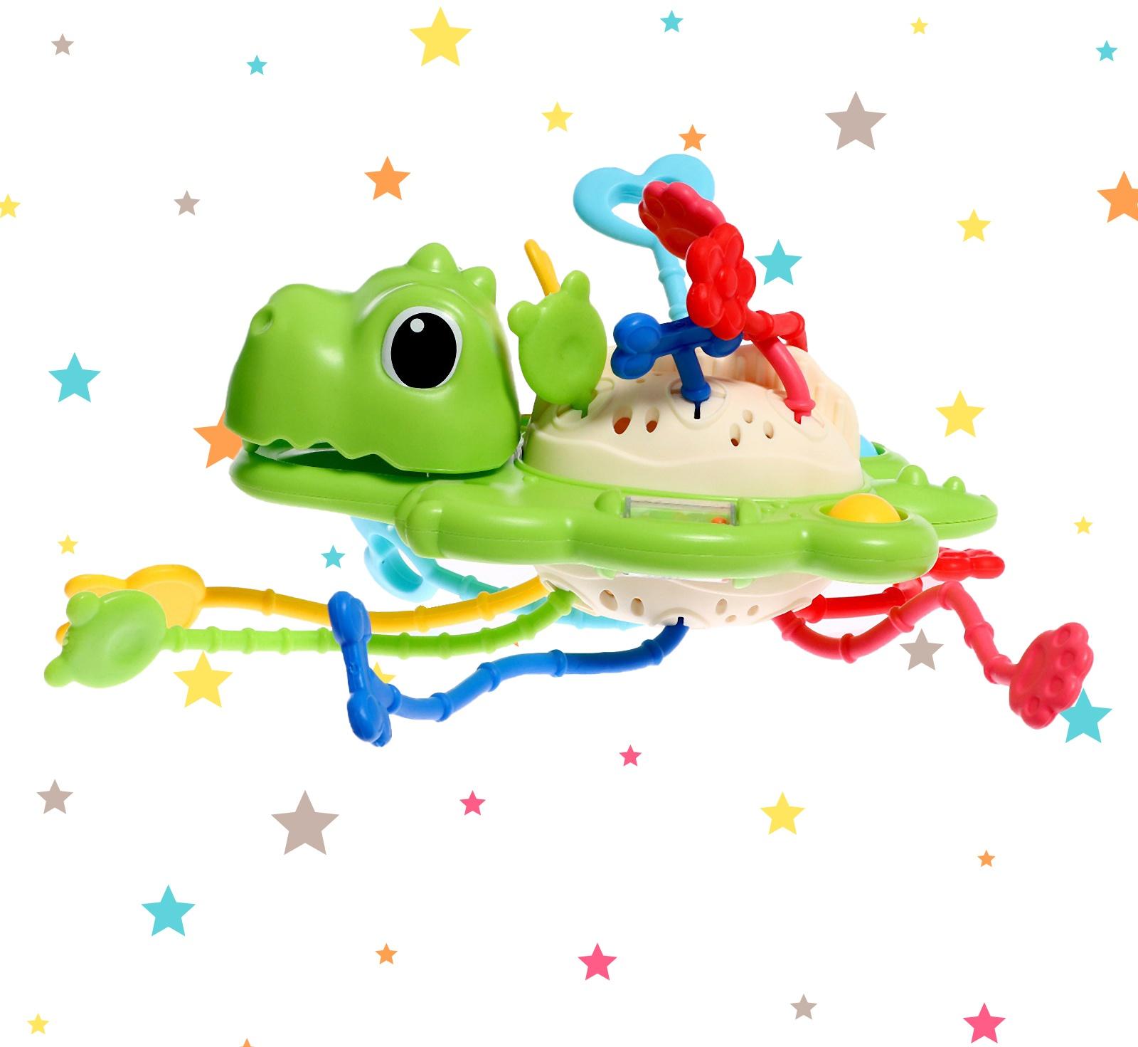 Развивающая игрушка «Динозаврик», цвет зелёный