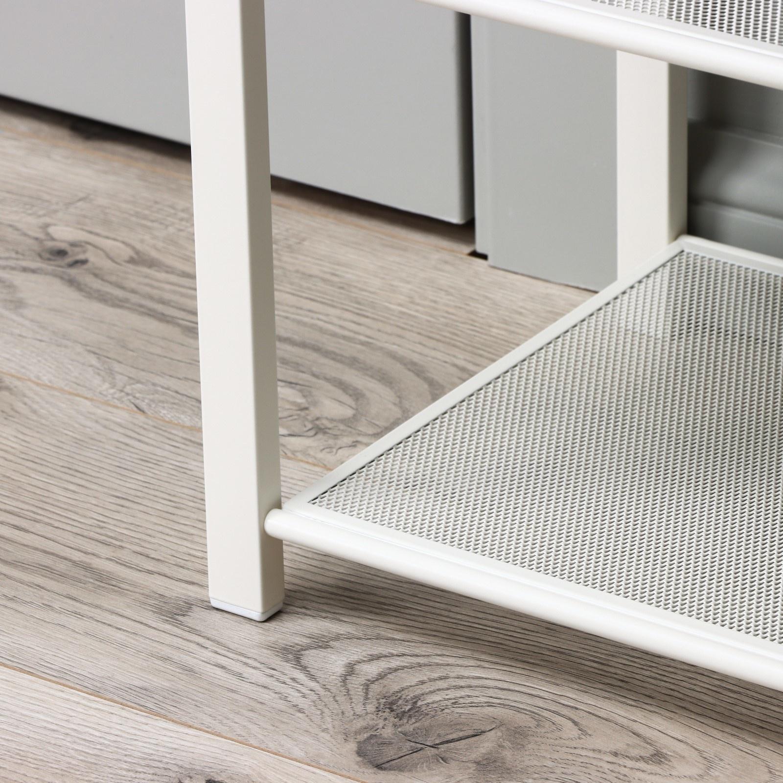 Банкетка «Торонто 33C», 92,5×31,6×11,3 см, цвет каркаса белый, цвет сиденья бежевый