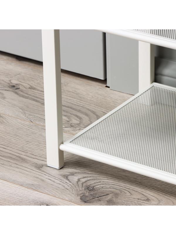 Банкетка «Торонто 33C», 92,5×31,6×11,3 см, цвет каркаса белый, цвет сиденья бежевый