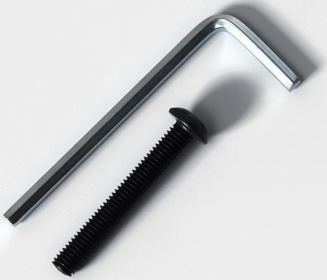 Банкетка «Торонто 33C», 88.5×30×49 см, каркас чёрный, сиденье серое