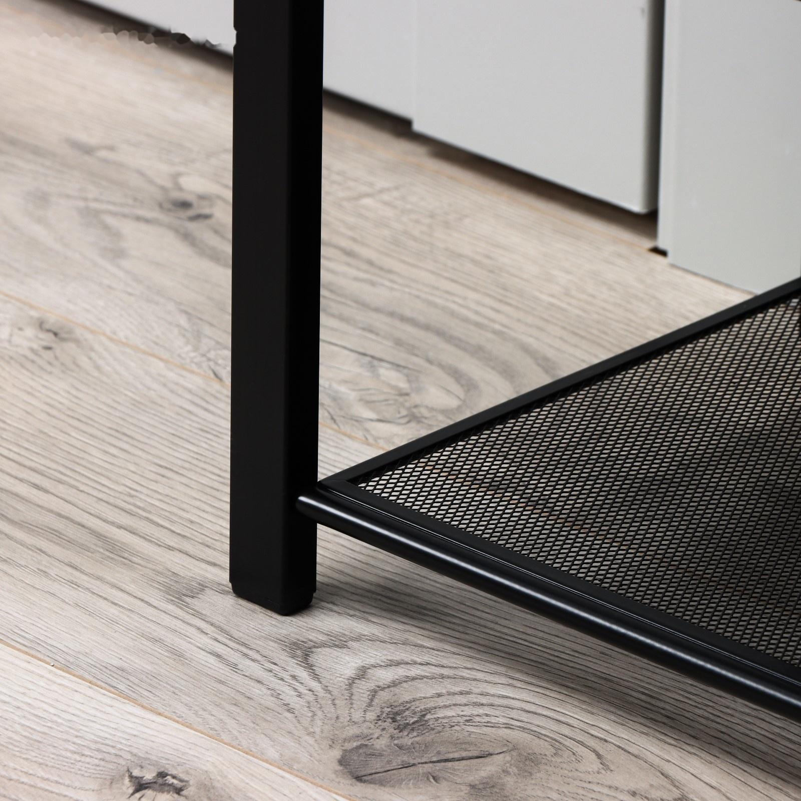 Банкетка «Торонто 33C», 88.5×30×49 см, каркас чёрный, сиденье серое