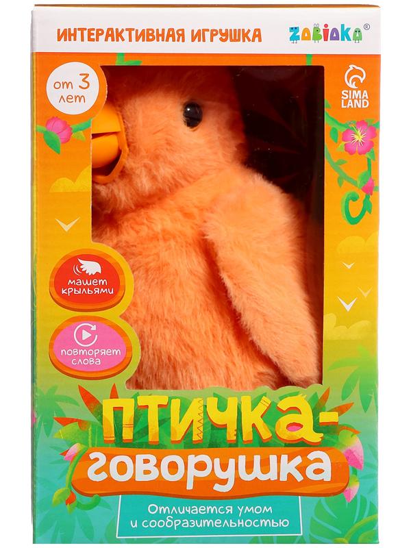 Интерактивная игрушка - повторюшка «Птичка-говорушка», звук, МИКС