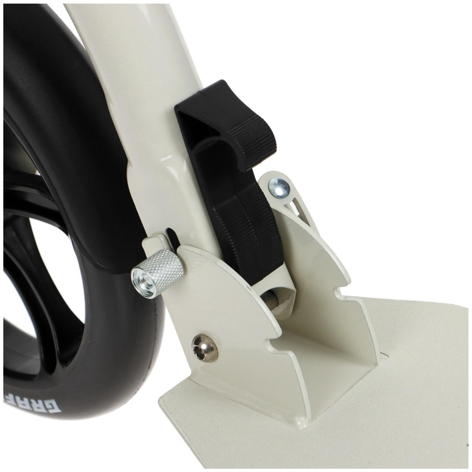 Самокат городской GRAFFITI Cruiser 230, складной, колёса PU 230/200 мм, ABEC 9 Carbon, цвет белый