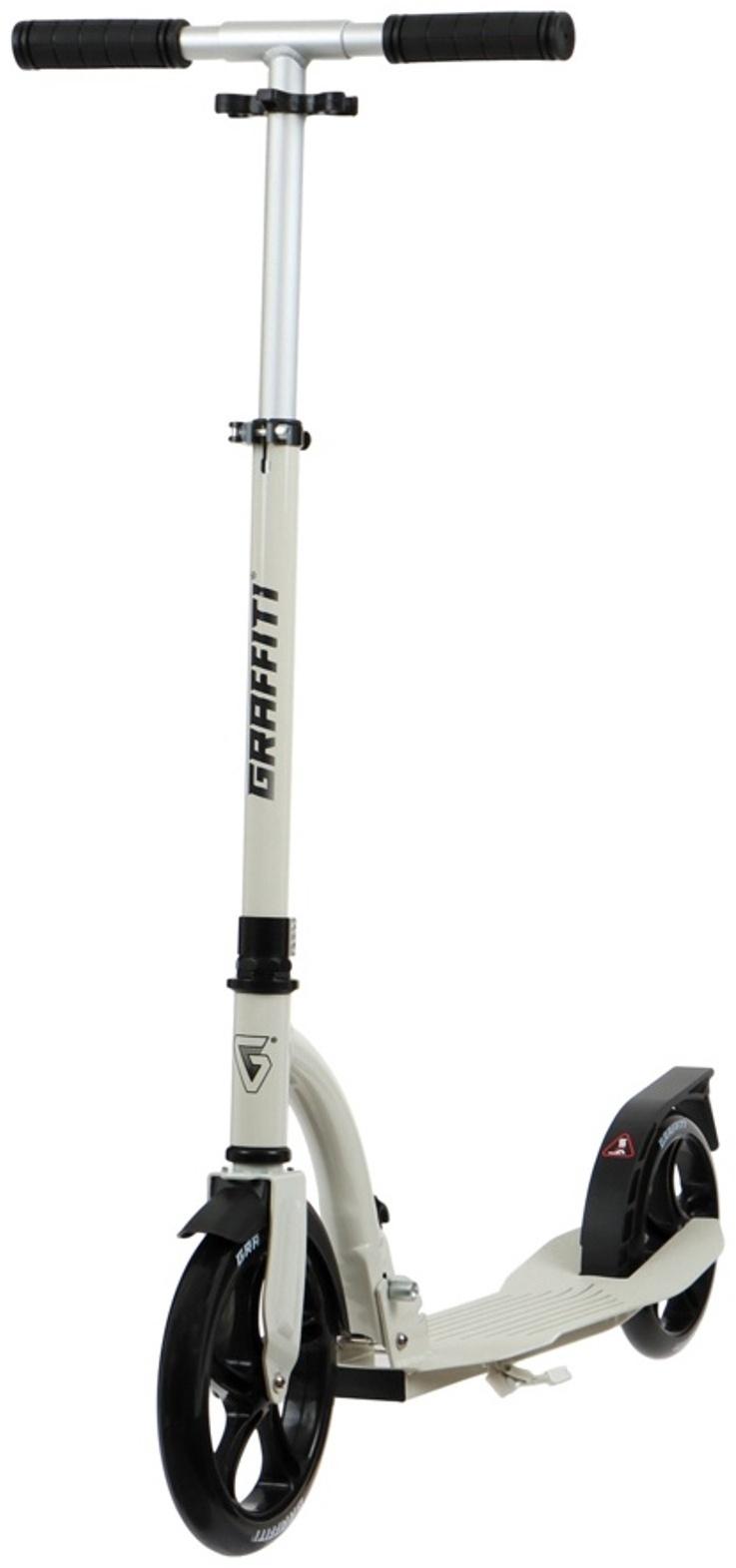 Самокат городской GRAFFITI Cruiser 230, складной, колёса PU 230/200 мм, ABEC 9 Carbon, цвет белый