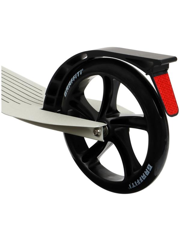 Самокат городской GRAFFITI Cruiser 230, складной, колёса PU 230/200 мм, ABEC 9 Carbon, цвет белый