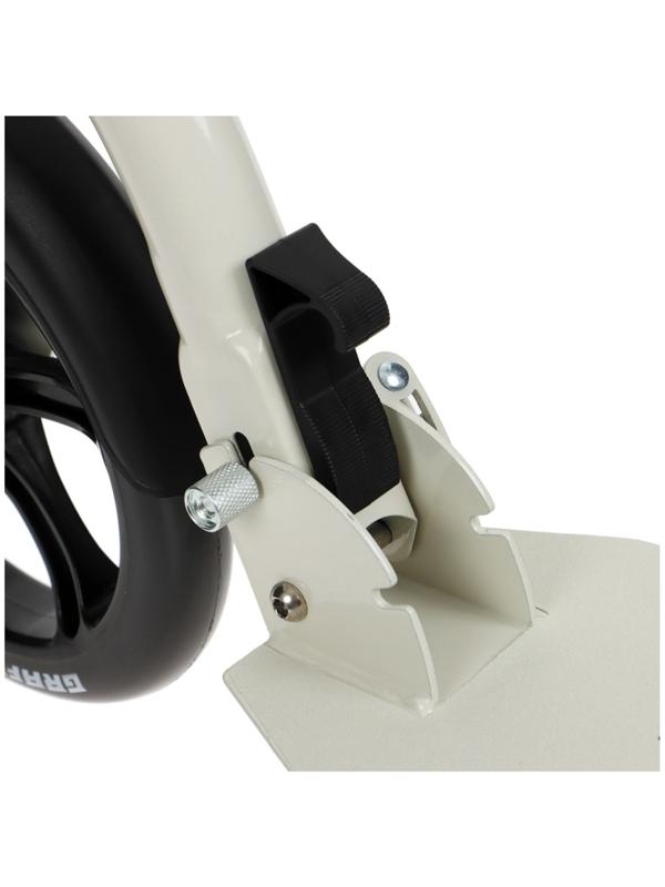 Самокат городской GRAFFITI Cruiser 230, складной, колёса PU 230/200 мм, ABEC 9 Carbon, цвет белый