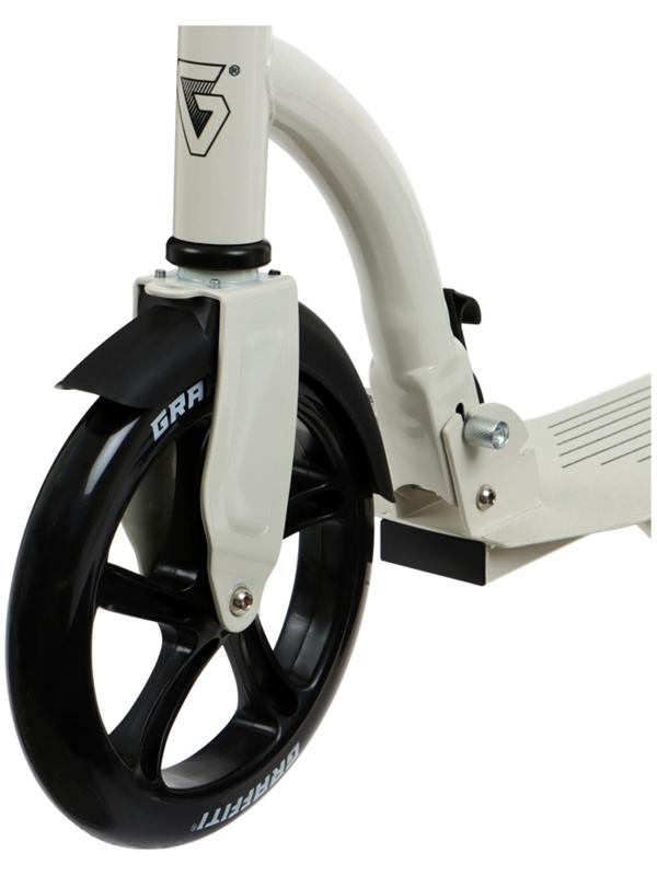 Самокат городской GRAFFITI Cruiser 230, складной, колёса PU 230/200 мм, ABEC 9 Carbon, цвет белый