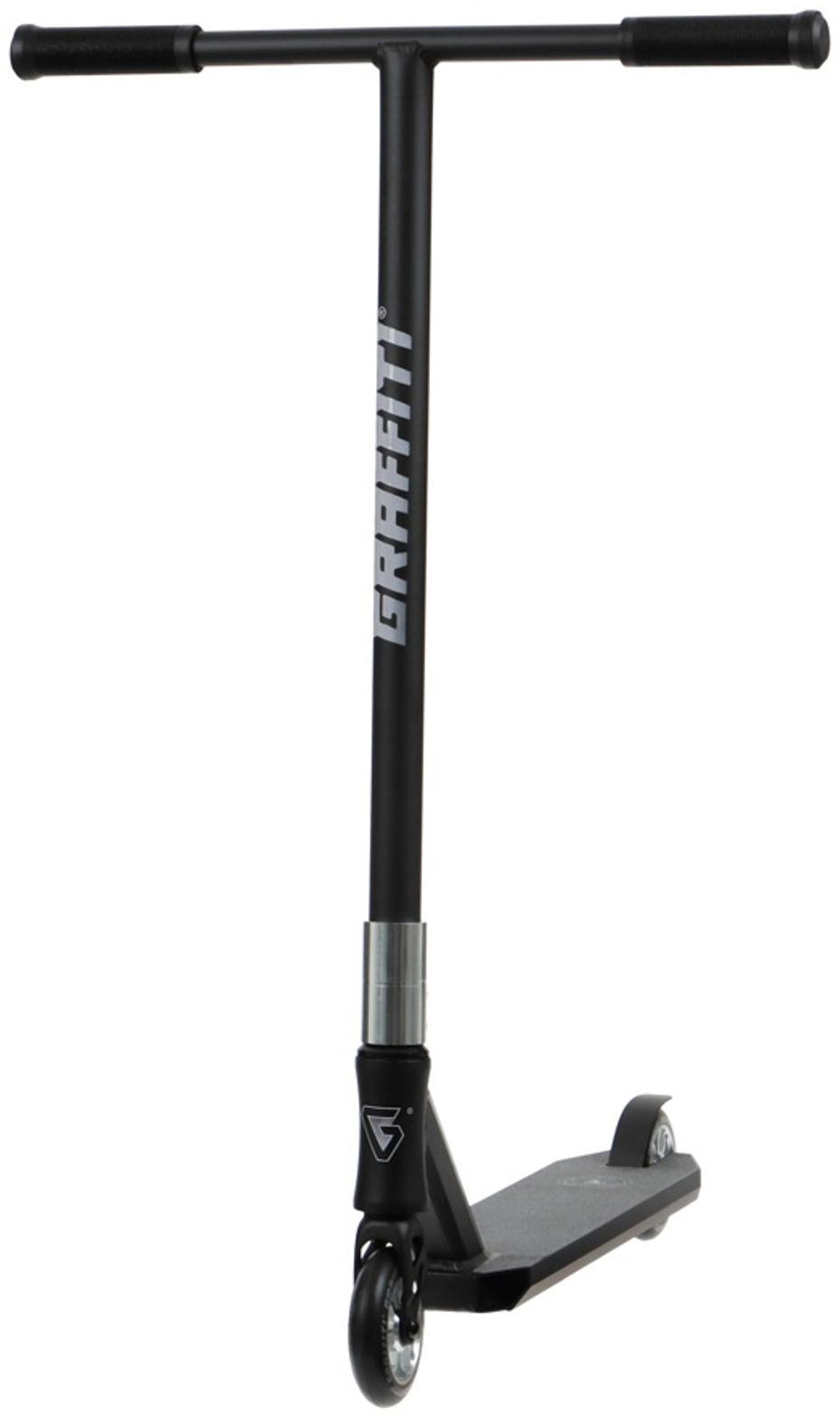 Самокат трюковой GRAFFITI Advanced 24, колёса PU 100 мм, SCS компрессия, ABEC 9 Chrome, цвет чёрный