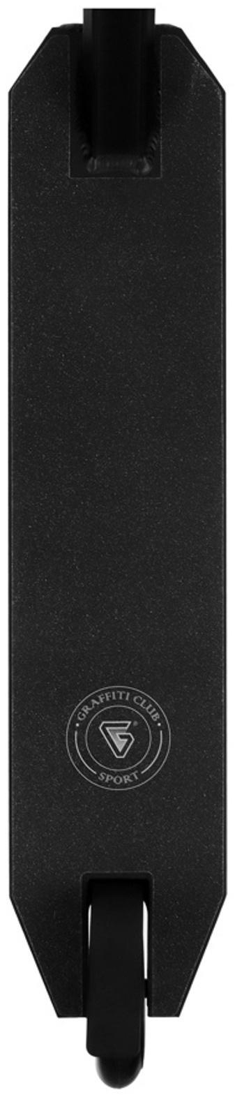 Самокат трюковой GRAFFITI Advanced 24, колёса PU 100 мм, SCS компрессия, ABEC 9 Chrome, цвет чёрный