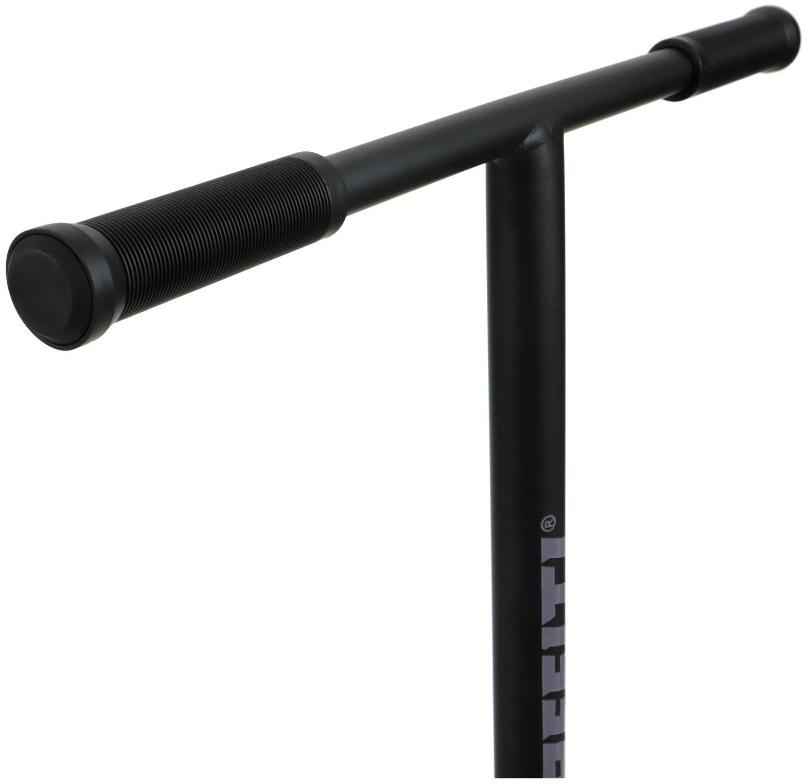 Самокат трюковой GRAFFITI Electric 24, колёса PU 100 мм, SCS компрессия, ABEC 9 Chrome, цвет черный