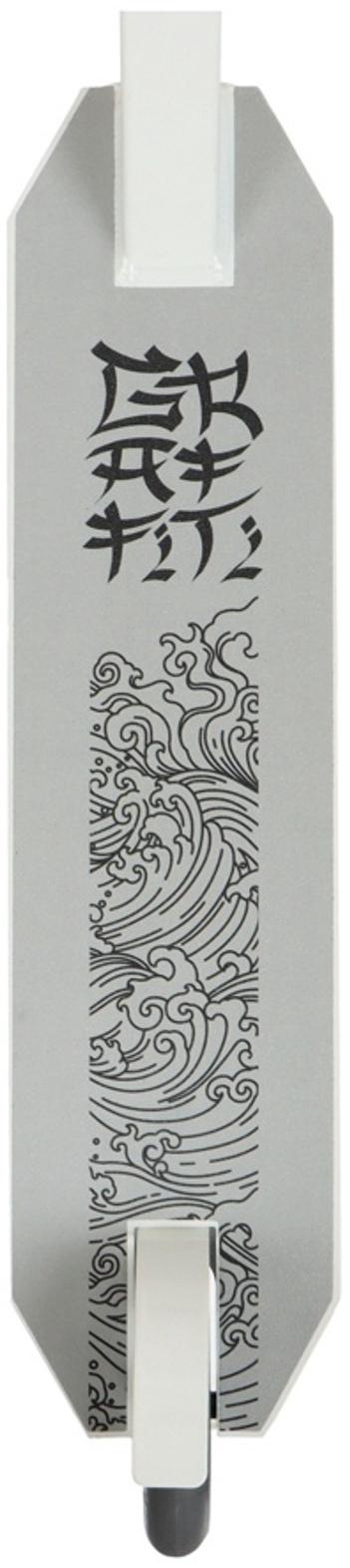 Самокат трюковой GRAFFITI Eccentric 24, колёса PU 110 мм, HIC компрессия, ABEC 9 Chrome, цвет белый