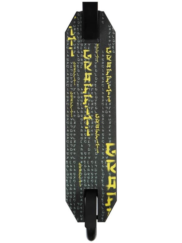 Самокат трюковой GRAFFITI Eccentric 24, колёса PU 110 мм, HIC компрессия, ABEC 9 Chrome, цвет чёрный