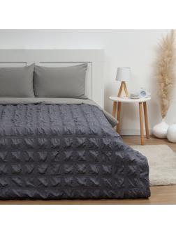 Покрывало LoveLife Texture: dark gray, 150*220±5см, микрофайбер, 100% п/э