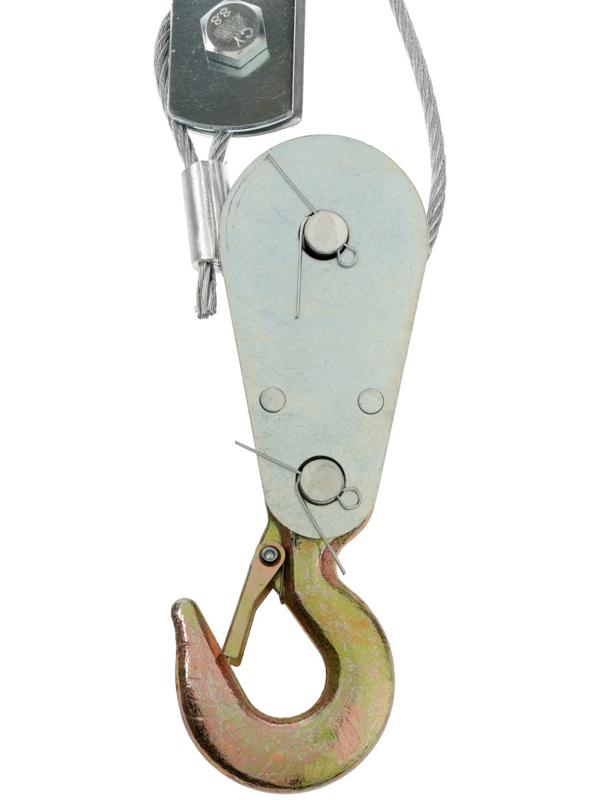 Лебедка рычажная ТУНДРА, двойное храповое колесо, тяга 4 т (подъем 1.6 т), трос 2.5 метра