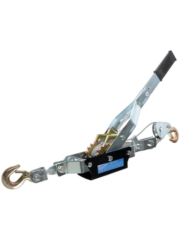 Лебедка рычажная ТУНДРА, двойное храповое колесо, тяга 4 т (подъем 1.6 т), трос 2.5 метра
