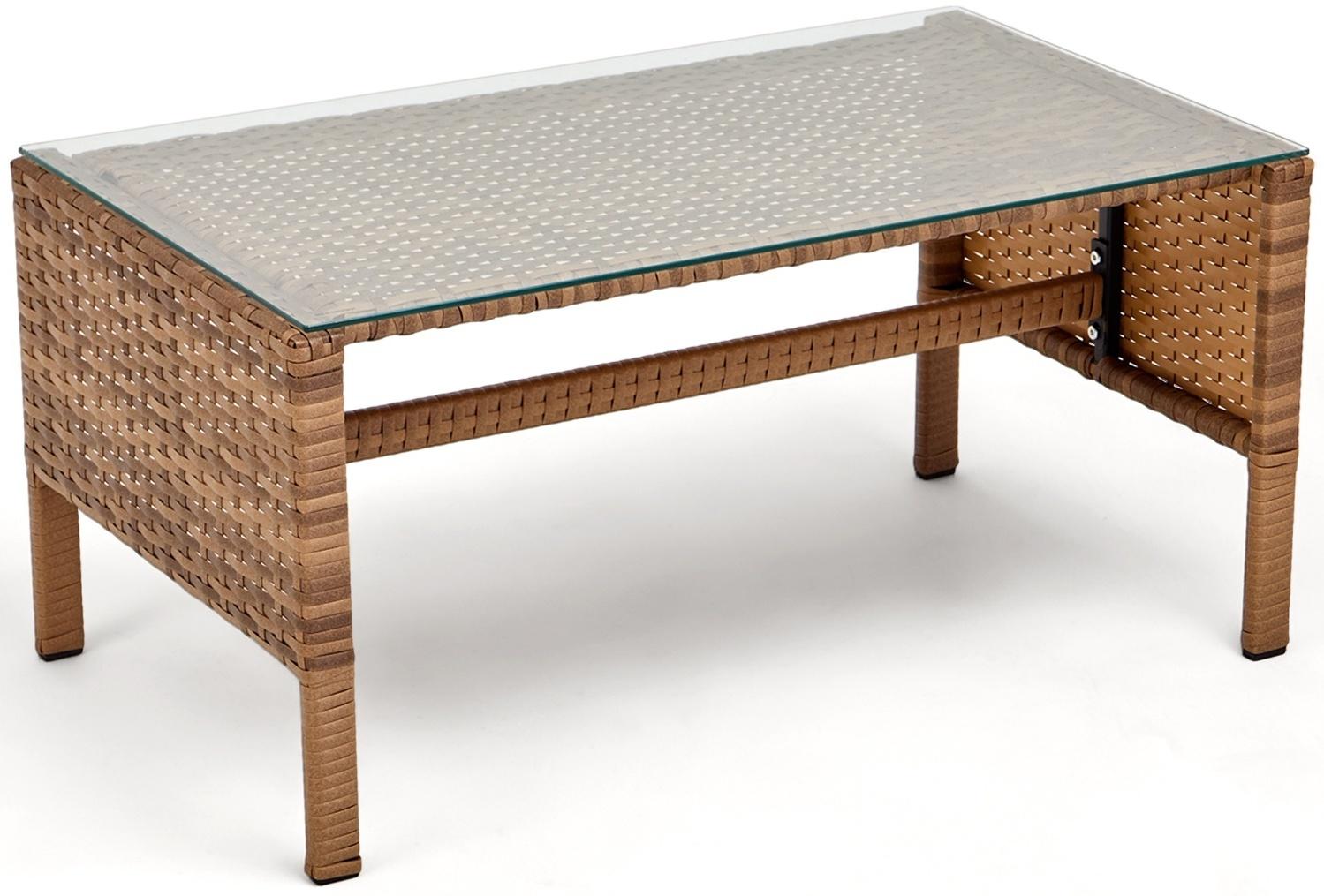 Набор садовой мебели: Диван трёхместный 165 x 60 x75 см, Стол 80 x 45 x 38 см