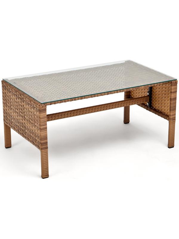 Набор садовой мебели: Диван трёхместный 165 x 60 x75 см, Стол 80 x 45 x 38 см