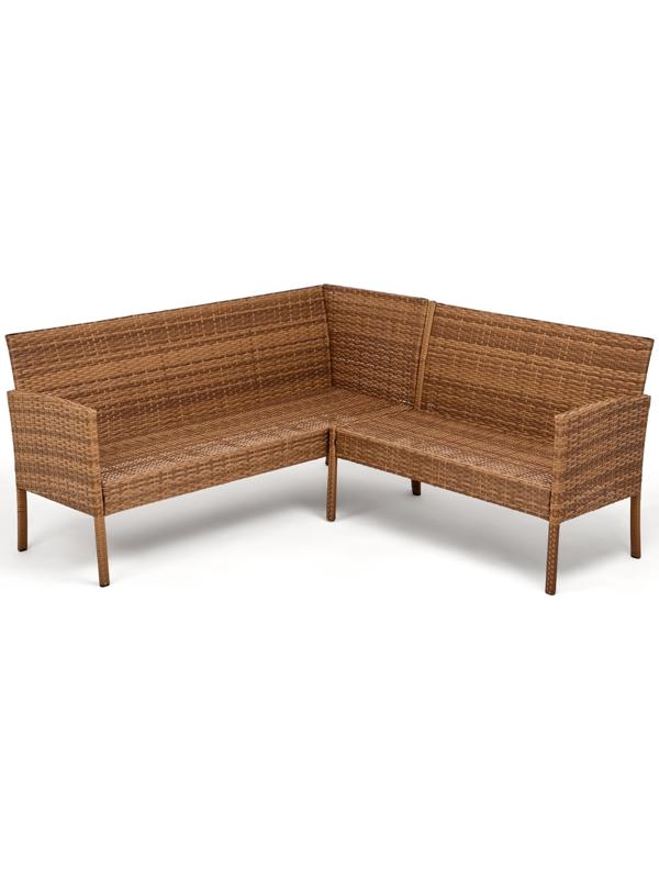 Набор садовой мебели: Диван трёхместный 165 x 60 x75 см, Стол 80 x 45 x 38 см