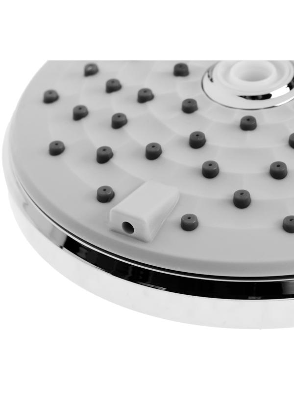 Лейка для душа ZEIN Z3643, d=115 мм, 4 режима с напором, пластик, цвет хром