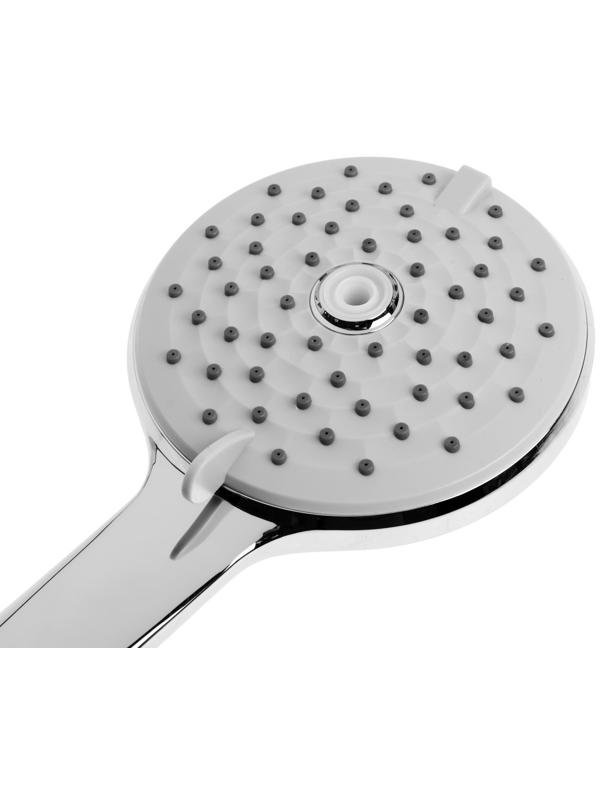 Лейка для душа ZEIN Z3643, d=115 мм, 4 режима с напором, пластик, цвет хром