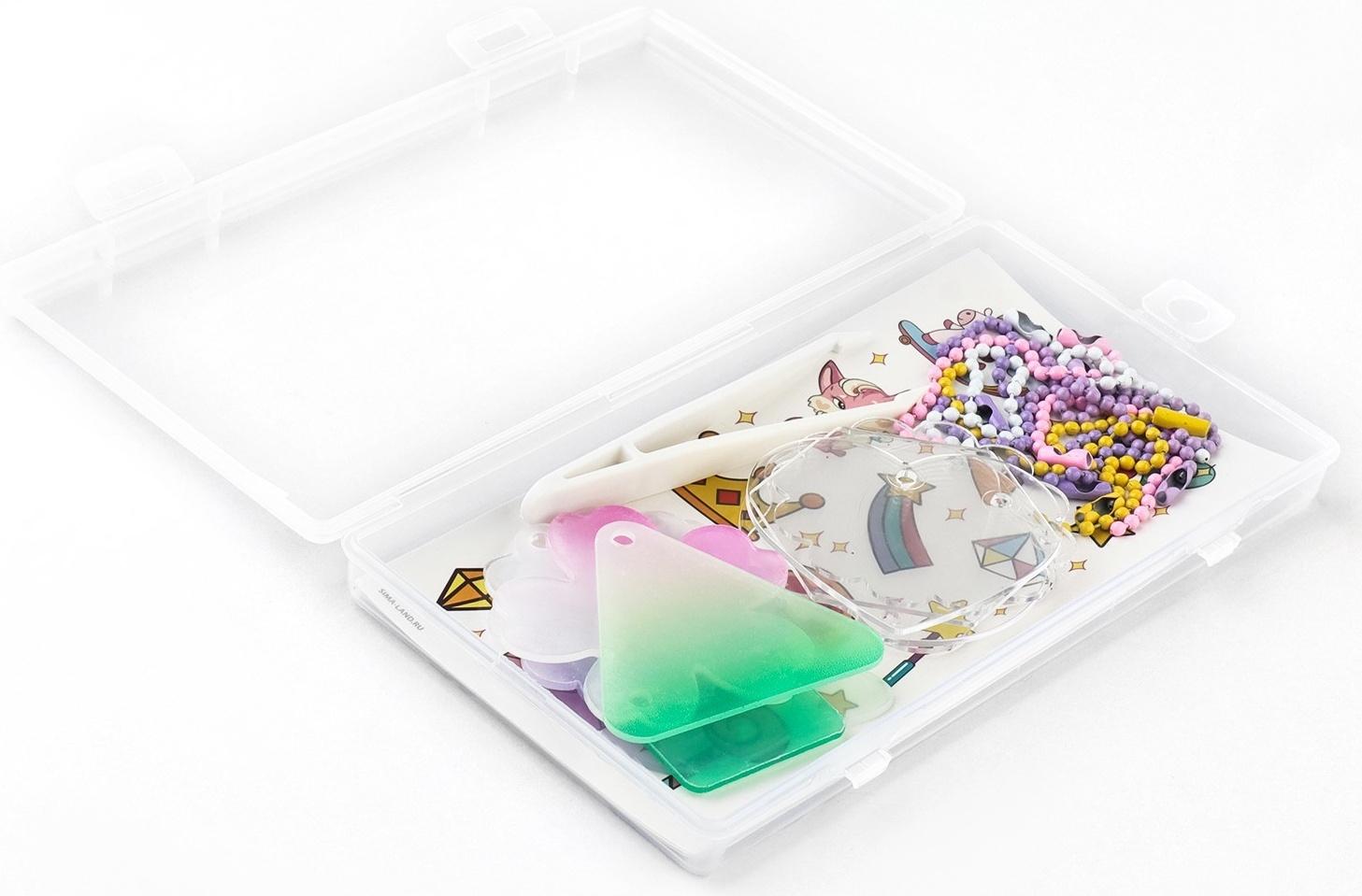 Набор для создания акриловых брелоков с наклейками «Для девочки»