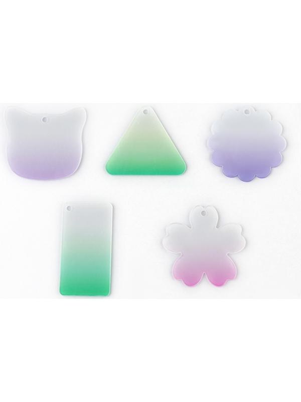 Набор для создания акриловых брелоков с наклейками «Для девочки»