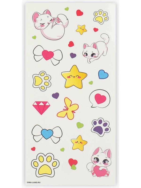 Набор для создания акриловых брелоков с наклейками «Для девочки»