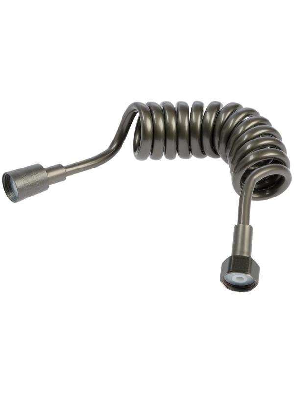 Шланг для гигиенической лейки ZEIN 4166, 1/2‘‘, ПВХ, 150 см, спиральный, серый