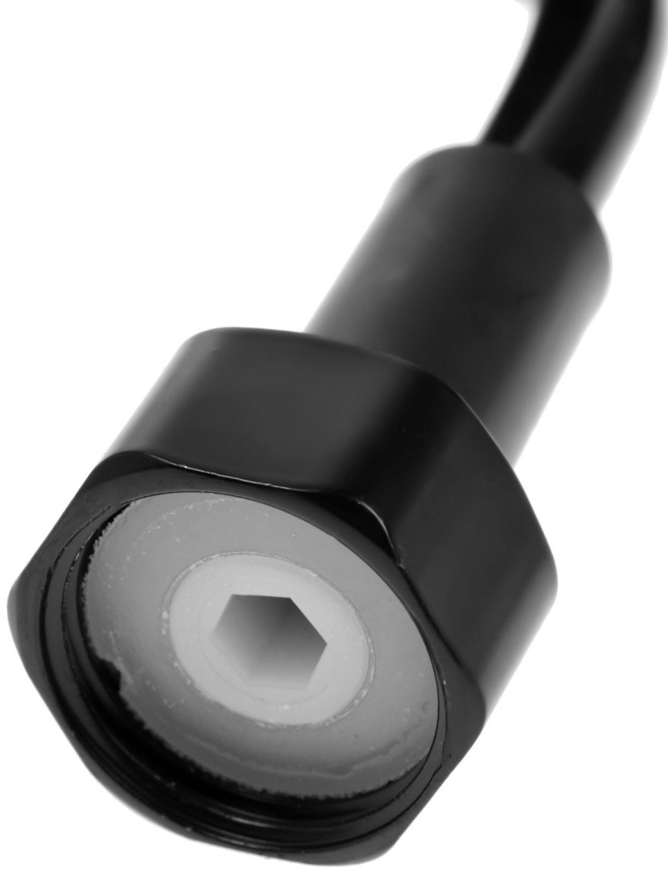 Шланг для гигиенической лейки ZEIN 4166, 1/2‘‘, ПВХ, 150 см, спиральный, чёрный