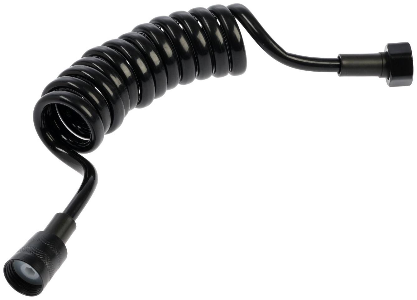 Шланг для гигиенической лейки ZEIN 4166, 1/2‘‘, ПВХ, 150 см, спиральный, чёрный