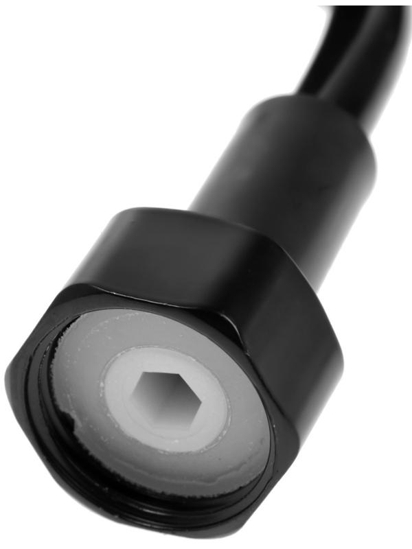 Шланг для гигиенической лейки ZEIN 4166, 1/2‘‘, ПВХ, 150 см, спиральный, чёрный