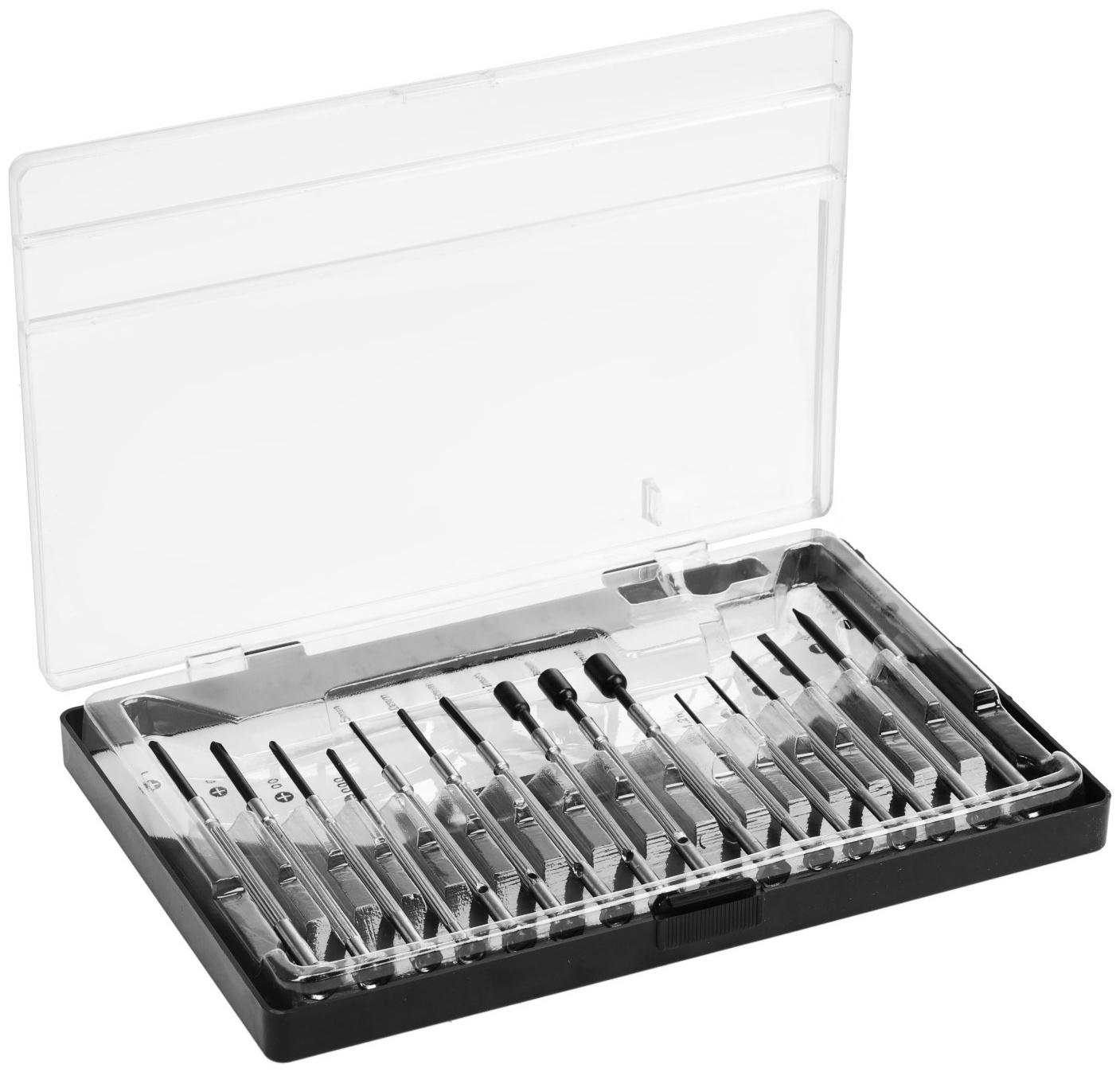 Набор отверток для точных работ ТУНДРА, PH - SL - Hex - M, 16 шт.