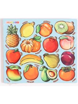 Рамка - вкладыш «Продуктовый магазин. Фрукты», 15 деталей