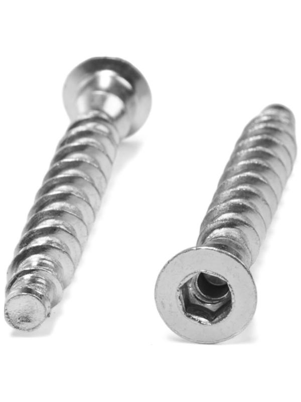 Евровинт 6.3×50 ТУНДРА с потайной головкой, 10 шт.