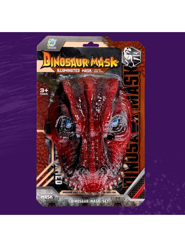 Маска динозавра «Юрский период», световые и звуковые эффекты, цвет МИКС