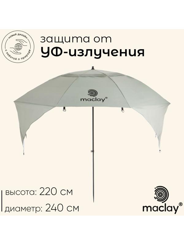 Зонт-трансформер maclay, c УФ-защитой, d=240 см, h=220 см