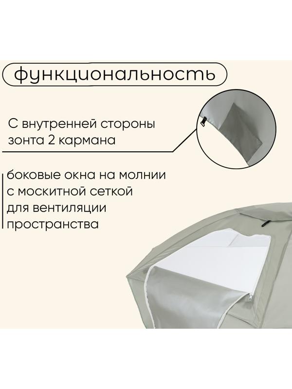 Зонт-трансформер maclay, c УФ-защитой, d=240 см, h=220 см