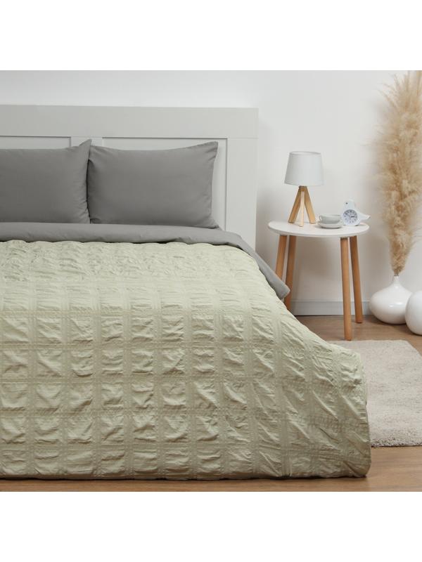 Покрывало LoveLife Texture: green,  200*230±5см, микрофайбер, 100% п/э