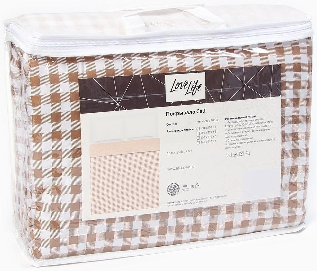 Покрывало LoveLife 1,5сп Cell 150*210±5см, новосатин, 100%п/э