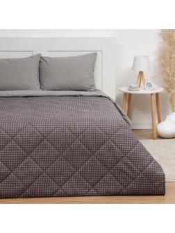 Покрывало LoveLife евро макси Graphite cage 240*210±5см, новосатин, 100%п/э