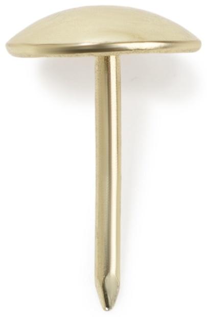 Лента декоративных гвоздей ТУНДРА, длина 1 м, 11×16 мм, золото, 10 шт.