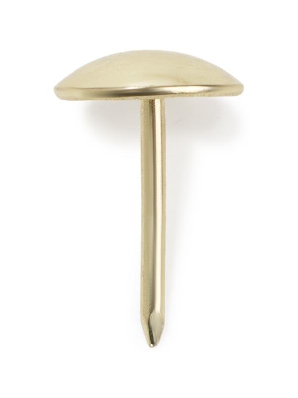 Лента декоративных гвоздей ТУНДРА, длина 1 м, 11×16 мм, золото, 10 шт.