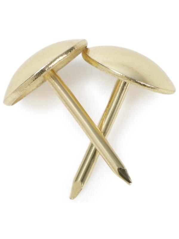 Лента декоративных гвоздей ТУНДРА, длина 1 м, 11×16 мм, золото, 10 шт.