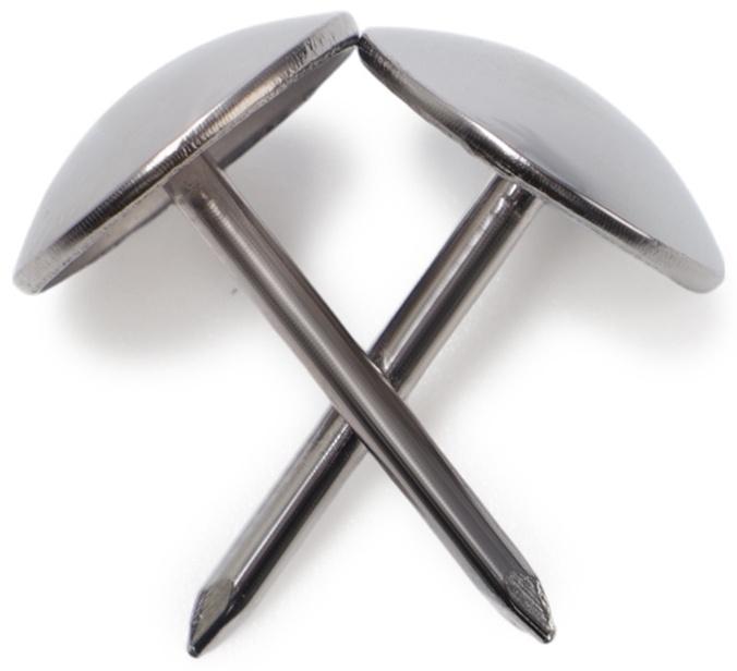 Лента декоративных гвоздей ТУНДРА, длина 1 м, 11×16 мм, хром, 10 шт.