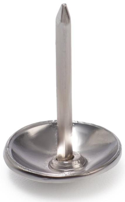 Лента декоративных гвоздей ТУНДРА, длина 1 м, 11×16 мм, хром, 10 шт.